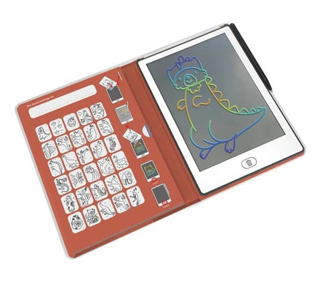 Kidywolf - KIDYDRAW-MINI-DIN - pad rysunkowy z ekranem LCD "dinozaury"