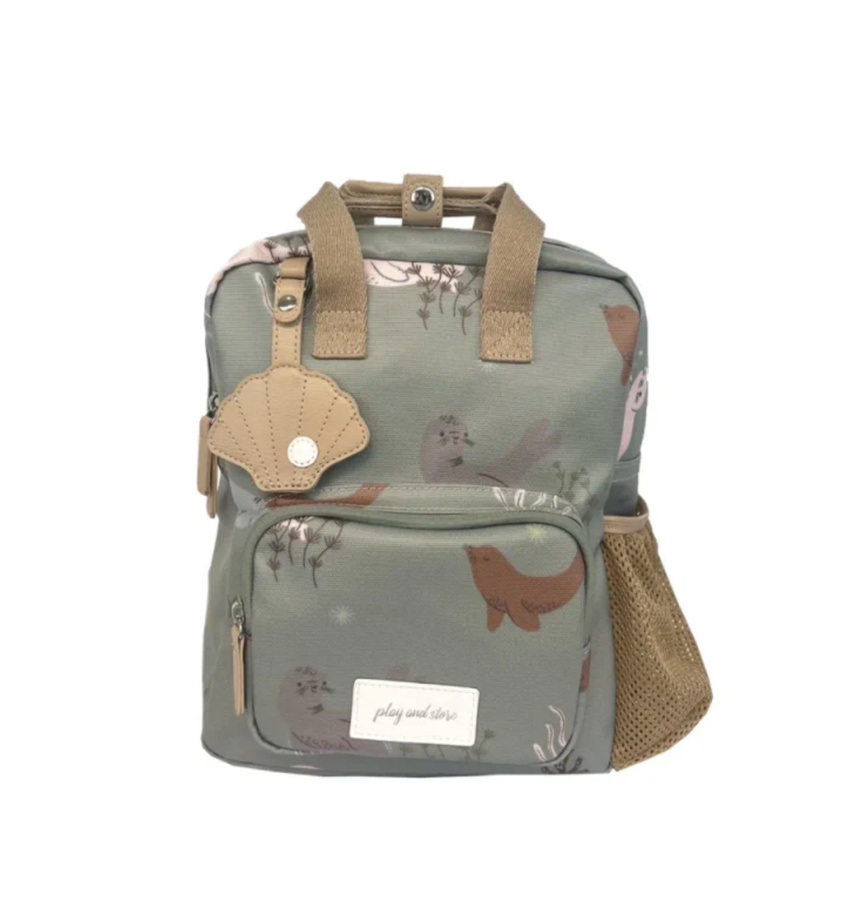 Play&Store - Mini BACKPACK - plecak - seals/green