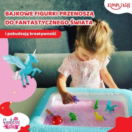 Zestaw do tworzenia gelli z figurkami i tacą Gelli Worlds Fantasy Pack 3+, Zimpli Kids