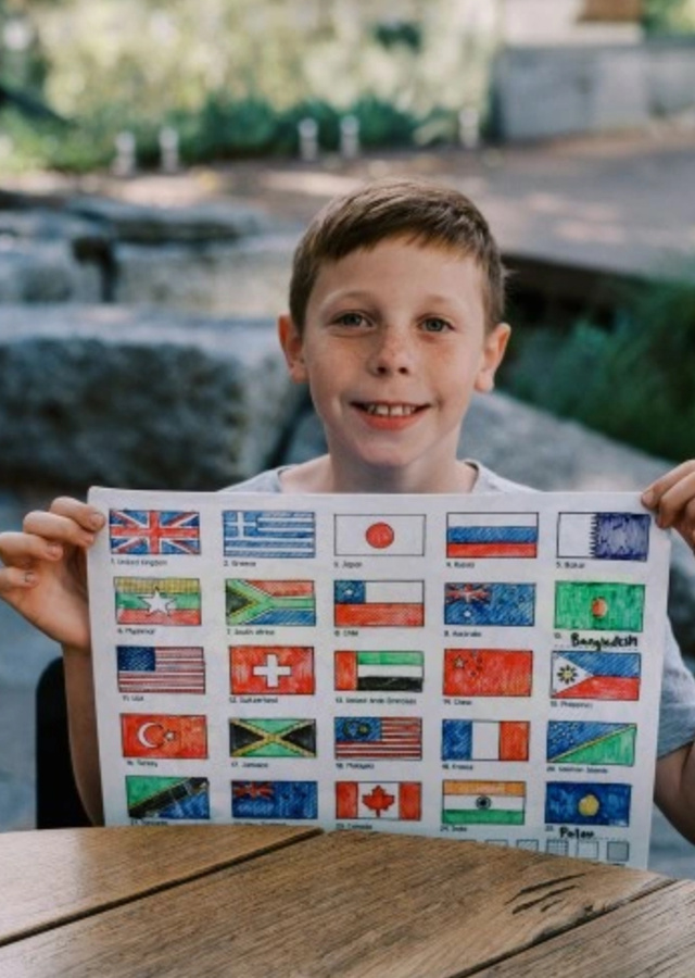 Duża Dwustronna Mata Silikonowa do Kolorowania - Mapa Świata