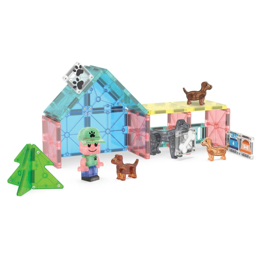 MAGNA-TILES® Klocki Magnetyczne Puppy Park 27 el. 1094 - uniwersalny MAGNA-TILES® 