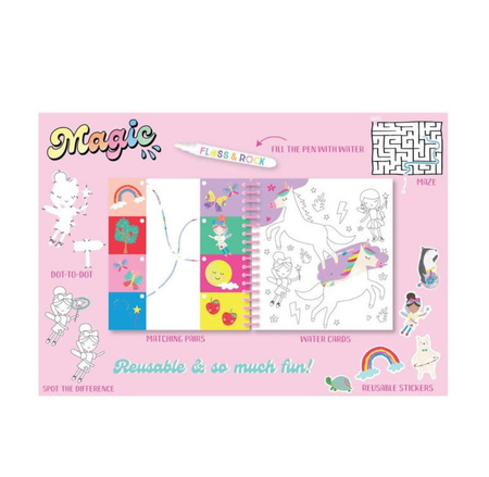 Tęczowe Wróżki Magiczna Kolorowanka Wodna z Zadani