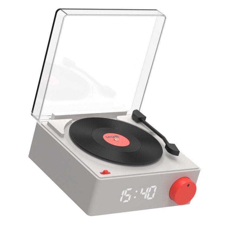 Głośnik z budzikiem - gramofon 