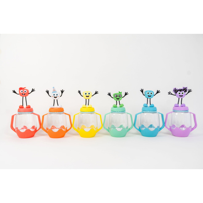 Glo Pals, Słoik sensoryczny do napełnienia wodą, kolor pomarańczowy