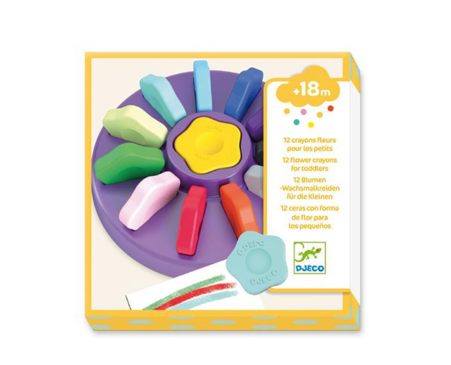 12 kwiatowych kredek dla maluchów