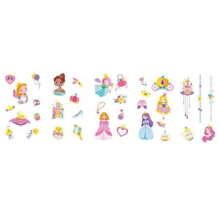 Naklejki na paznokcie i tatuaże - Księżniczki