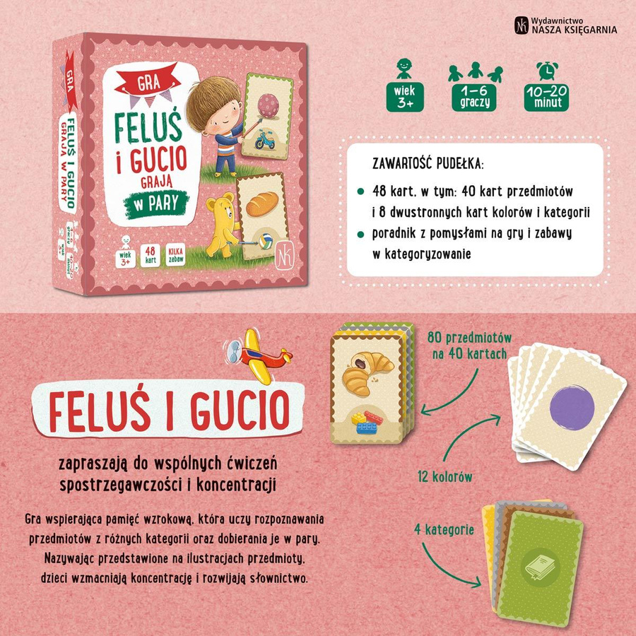 Feluś i Gucio grają w pary ZABAWKA