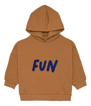 Bluza z kapturem, little gang, fun caramel, 4-6 lat