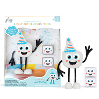 Postać do kąpieli Party Pal - zestaw z dwiema kostkami sensorycznymi świecącymi w wodzie