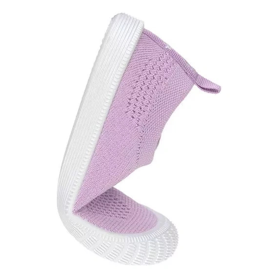 Lassig - Ultrawygodne elastyczne trampki dziecięce z antypoślizgową podeszwą - Splash & Fun Lilac - 21