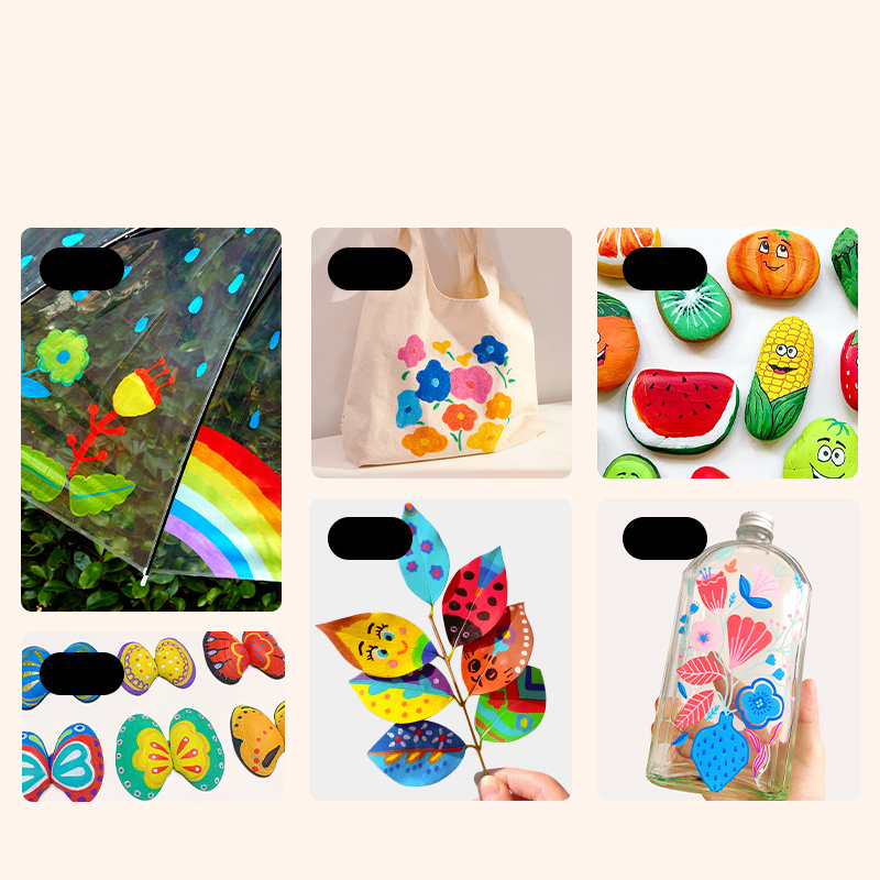 Markery akrylowe, 6 kolorów