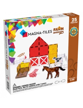 Klocki Magnetyczne Farm Animals 25 el.