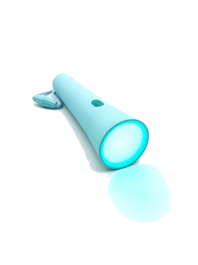 lalarma, flashlight, blue