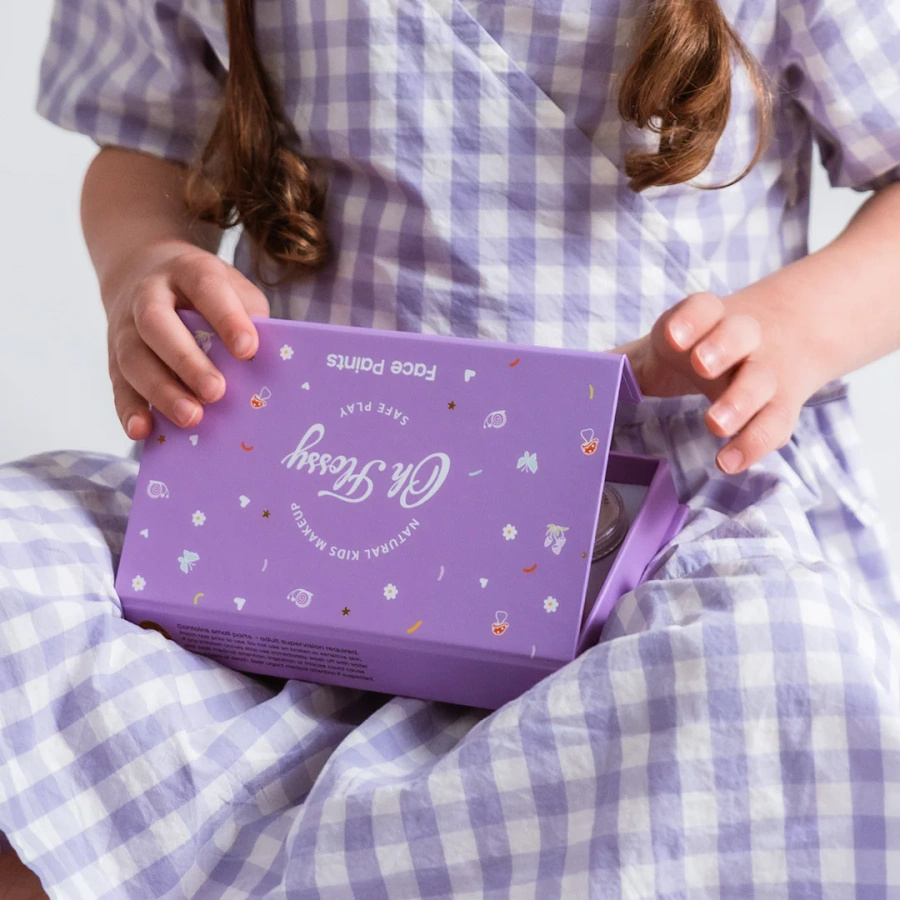 Oh Flossy, Naturalny zestaw do malowania twarzy MAGIC GARDEN z akcesoriami