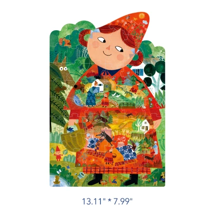 Puzzle artystyczne o nieregularnej formie mideer –Czerwony Kapturek (59 el.
