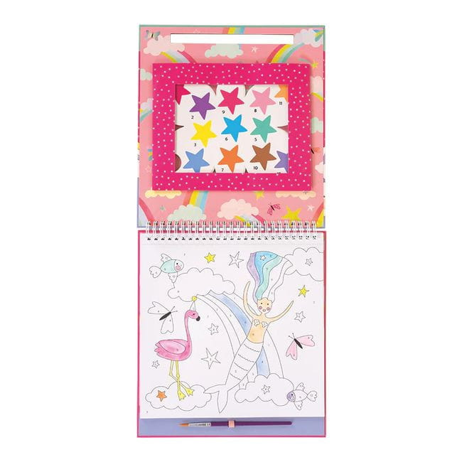 Kraina Fantazji Kolorowanka Maluj po Numerach z farbkami