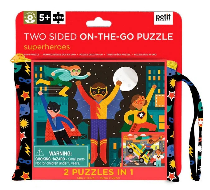 Dwustronne puzzle, superbohaterowie