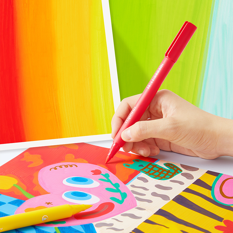 Markery akrylowe, 6 kolorów