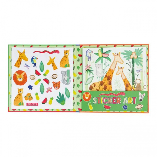 Dżungla Zestaw Pachnących Naklejek z Książeczką 