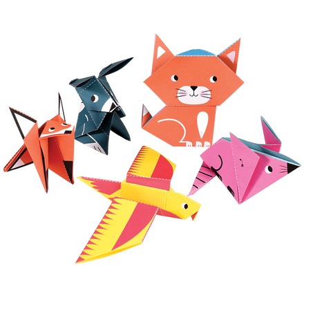 Papier dwustronny origami do tworzenia zwierząt