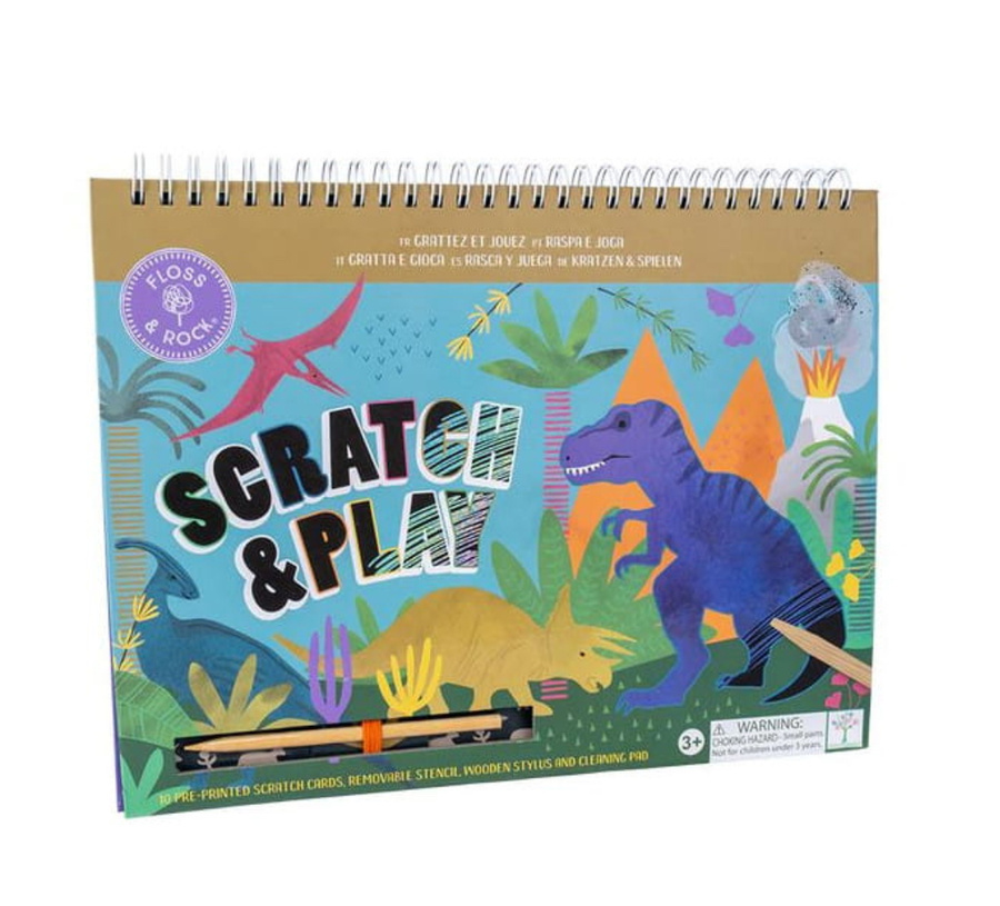 Dinozaury Zdrapywanka z  Rysikiem