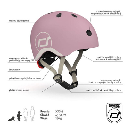 Kask XXS-S dla dzieci 1-5 lat - Wildberry Scootandride 