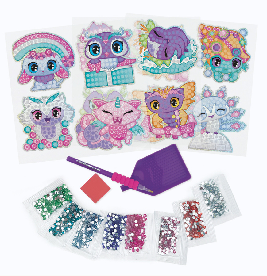 Kreatywne naklejki do ozdabiania z kryształkami 7+, Nebulous Stars