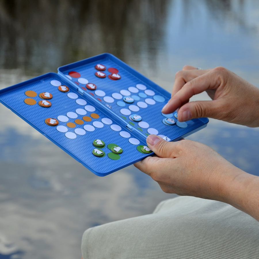 Podróżna gra magnetyczna The Purple Cow - Chińczyk/Ludo