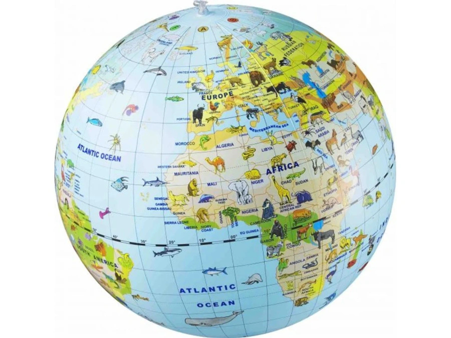 Globus 50 cm - Zwierzęta, piłka