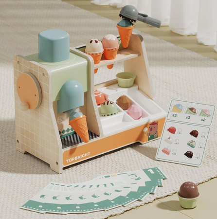 Zabawka edukacyjna duża lodziarnia 36m+, Topbright