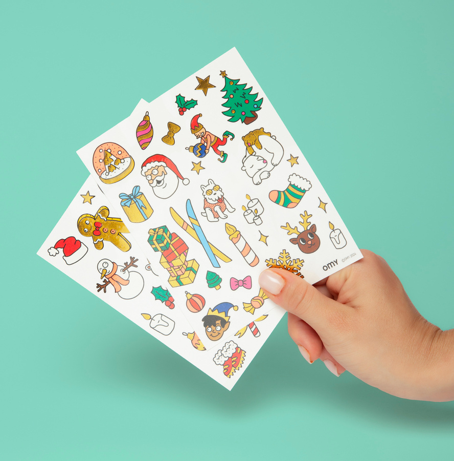 TATUAŻE DLA DZIECI 50 SZTUK - CHRISTMAS EDITION