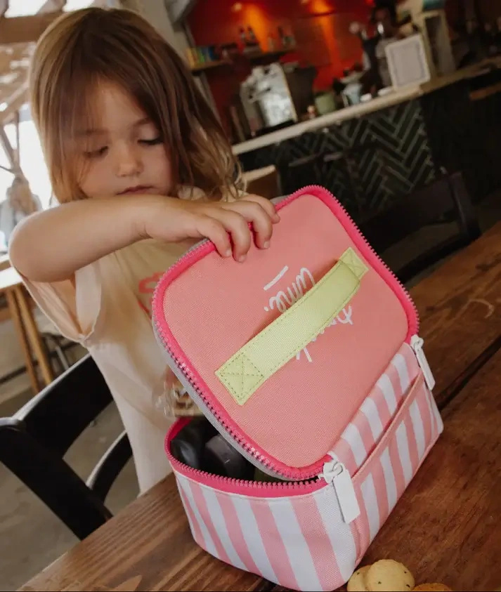 Hello Hossy Lunchbox Maxi Pink Stripes
