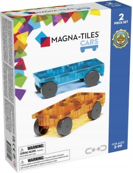 MAGNA-TILES® Zestaw do rozbudowy Cars 2 el. Pomarańczowy i Niebieski