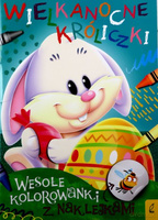 Wesołe kolorowanki z naklejkami, Króliczki wielkanocne