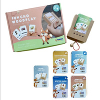 WiemTo Zestaw dla dzieci 3-4 lat. Pudełko WiemTo i 6 Zestawów Kart