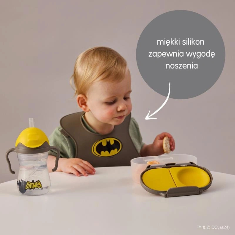 Batman by b.box Śliniak z otwartą kieszonka