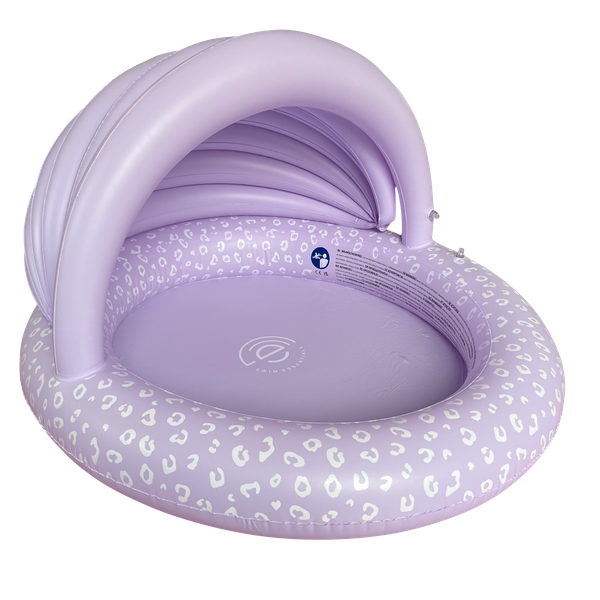 The Swim Essentials Basen z daszkiem 100 cm Lila Leopard