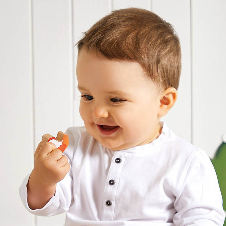 Drewniany traktor do ciągnięcia Farma 12 m+