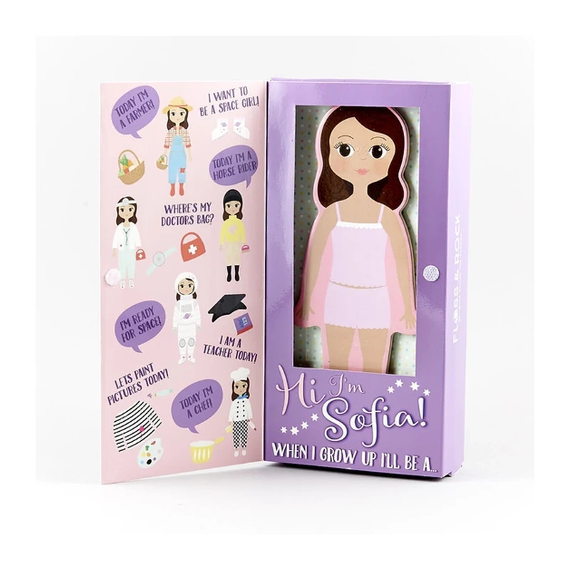 LALKA SOFIA KREATYWNY ZESTAW MAGNETYCZNY