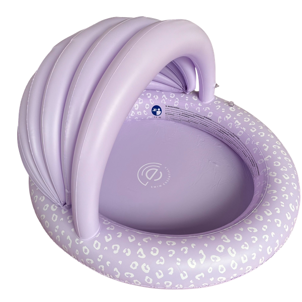 The Swim Essentials Basen z daszkiem 100 cm Lila Leopard