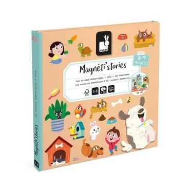 Magnetyczna układanka - zwierzęta domowe - Magneti'stories 3+