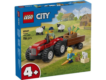 LEGO(R) CITY 60461 Czerwony traktor z przyczepą