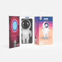 Lampka projekcyjna, astronauta, niebieska tęcza