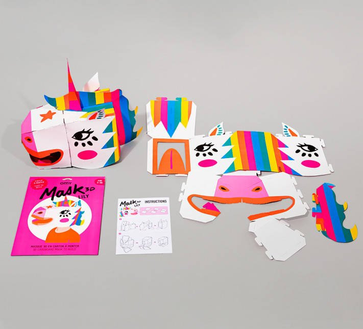 3D MASK - UNICORN