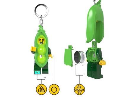 Brelok do kluczy z latarką LEGO® Groszek 