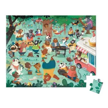 Puzzle w walizce Rodzina misiów