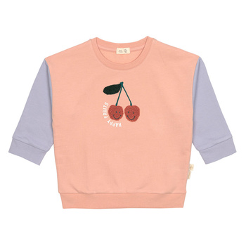 Sweter dla dzieci GOTS Cherry peach 4-6 lat - 110/116 - Lassig