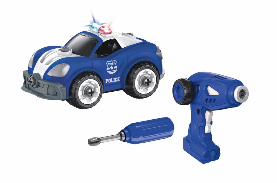 Wóz policyjny do skręcania zdalnie sterowany