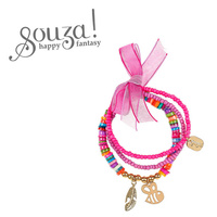 Potrójna bransoletka z koralików z pszczółką Sula