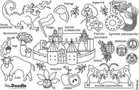 Symbole Polski Mata Silikonowa do Kolorowania A4.